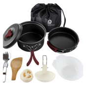 Wholesale - Camping Cookware Mess Kit - Red, UPC: 810035353954